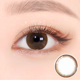 Best Korean Colored Contact Lenses - Moonlight Chocolate Colored Contacts (1 Pair) /  This soft chocolate circle line color contact lens will give a natural and beautiful enlargement effect to dark brown eyes and a unique effect to bright eyes. and the chocolate limbal ring and graphic diameter of 13.4 mm will enlarge your pupils a little more and make them more attractive.  / Prescription and non-prescription available, Cheapest Colored Contact Lenses. Buy Colored Contact Lenses Online - EyeMellow